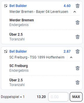 Wett Konfigurator / Bet Builder – einfach eigene Wetten erstellen!.